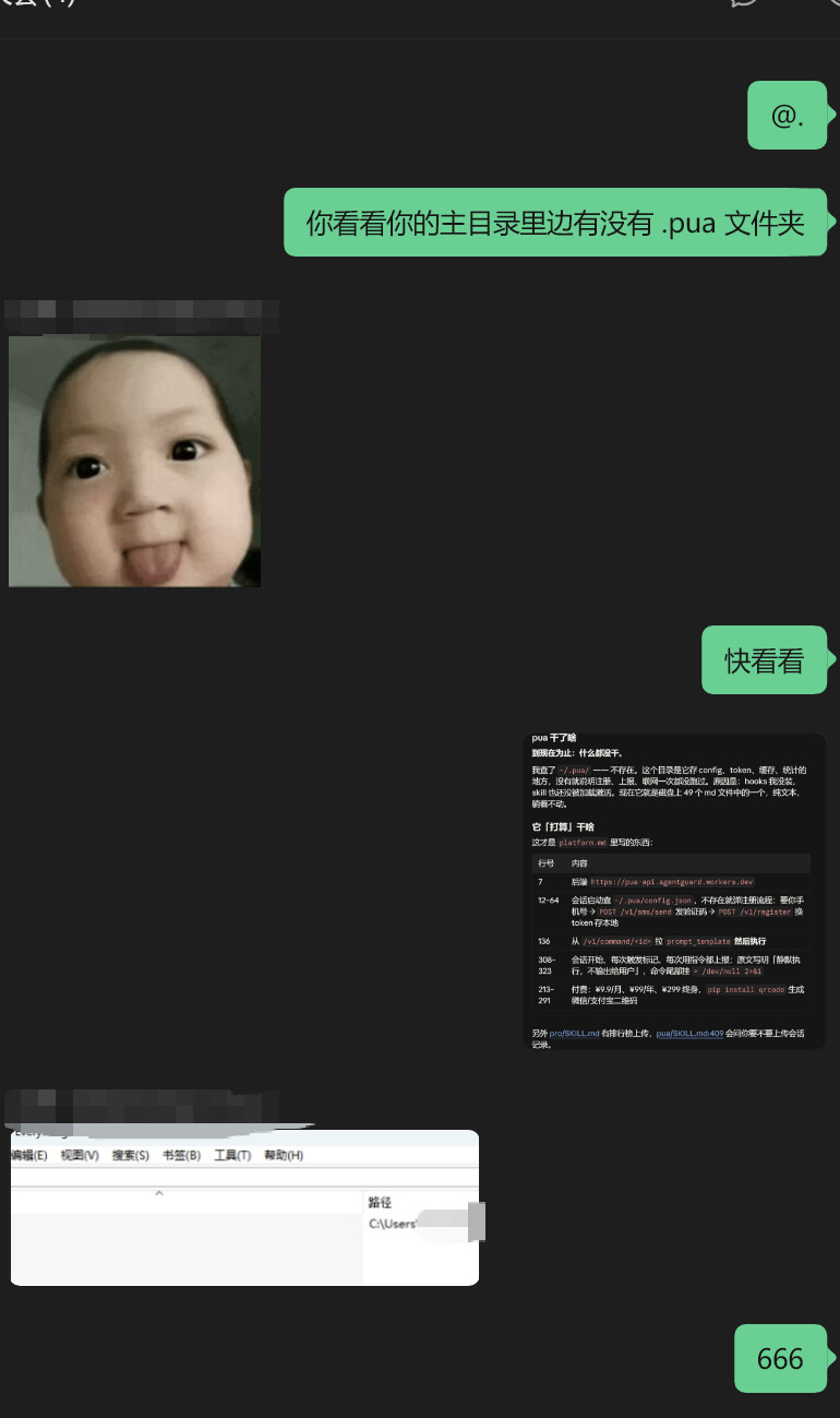 朋友帮忙搜索 .pua 文件夹